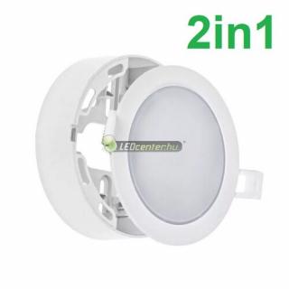 SpectrumLED ALGINE 6W 2in1 kerek fehér LED mennyezeti lámpa melegfehér 2évG SLI037027WW_PW