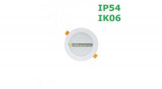 SpectrumLED DURE 3 IP54 IK06 12W 1100 lumen kerek LED mennyezeti lámpa, mélysugárzó melegfehérSLI043007WW_PW