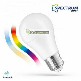 SpectrumLED Easy Smart 8,5W szabályozható, CCT, RGBW, bluetooth okos E27 LED körte izzó WOJ14628