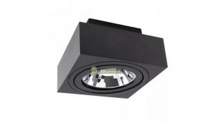 SpectrumLED MIRORA AR111/ES111 GU10/230V elegáns, szögletes fekete billenthető alumínium lámpatestSLIP005048
