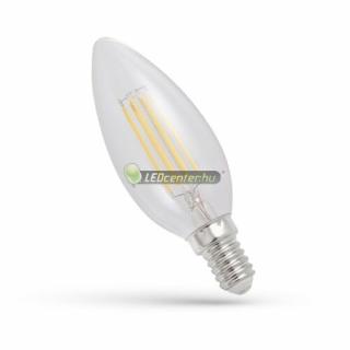 SpectrumLED Premium Clear COG 4W 1800K E14 LED gyertya, extra melegfehér 2évG WOJ14649