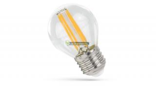 SpectrumLED Premium Clear COG 6W=65W E27 LED kisgömb izzó, természetes fehér 2évG  WOJ14397_5_5W