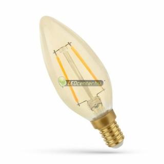 SpectrumLED RETRO 5W=42W E14 2300K LED gyertya izzó, extra melegfehér 2évG WOJ14458