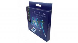 USB tv háttérvilágítás, 5V, 100cm, RGB - vezérlővel