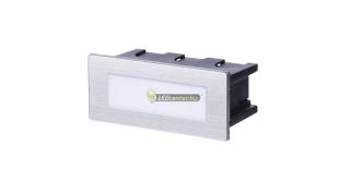 WAND-5 lépcső- és oldalfali lámpa, 1,5W, 230V, IP65, természetes fehér