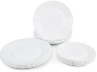 Luminars HARENA 18 részes tányérszett fehér