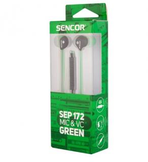 Sencor SEP 172 VCM GREEN EARPHONES