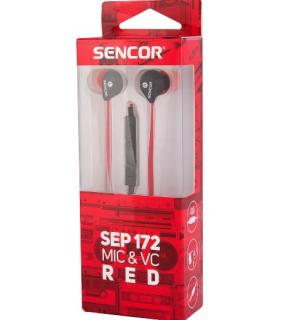 Sencor SEP 172 VCM RED EARPHONES