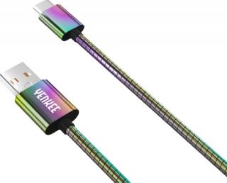 Yenkee YCU 351 sodort acél USB C kábel 1m