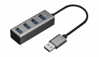 Yenkee YHB 4300 HUB 4x USB 3.0 Alumínium elosztó