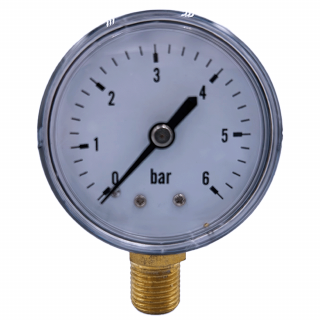 Nyomásmérő óra 6 bar függőleges