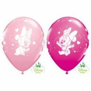 11 inch-es Baby Minnie Hearts Pink  Berry Lufi