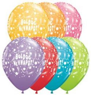 11 inch-es Boldog Névnapot Sparkling Balloons Festive Lufi