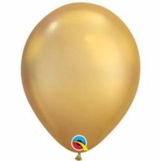 11 inch-es Chrome Gold - Arany Kerek Lufi