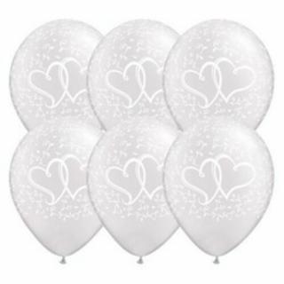 11 inch-es Entwined Hearts Pearl White Lufi