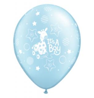 11 inch-es It is A Boy Soft Giraffe Pearl Light Blue Lufi