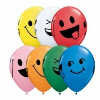 11 inch-es Smiley Faces Standard Assorment Lufi