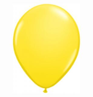 16 Inch-Es Yellow (Standard) Kerek Lufi