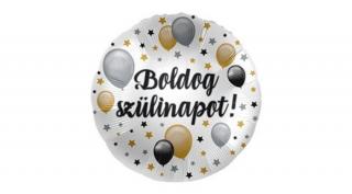 17 inch-es boldog szülinapot elegáns fól