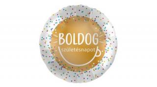 17 inch-es boldog szülinapot smile fólia