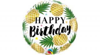 18 inch-es birthday golden pineapples fo