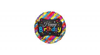 18 inch-es Happy Birthday konfettis foli