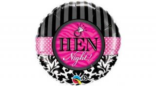 18 inch-es Hen Night! Damaskstripes fól