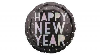 18 inch-es HNY irizáló fólia lufi