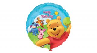 18 inch-es Micimackó - Pooh és Friends Sunny Birthday - Szülinapi Fólia Lufi