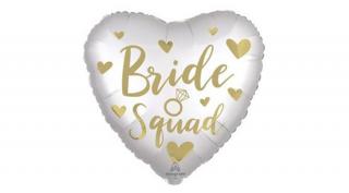 18 inch-es satin bride squad szív fólia