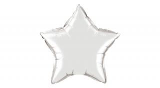 20 inch-es ezüst silver csillag fólia