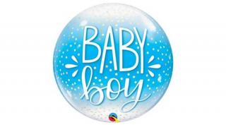22 inch-es Baby boy confetti and dots bu