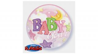 22 inch-es Baby Girl Moon és Stars bubbl