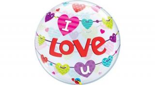 22 inch-es I love banner bubbles lufi