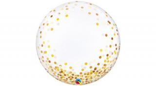 24 inch-es arany konfetti mintás deco