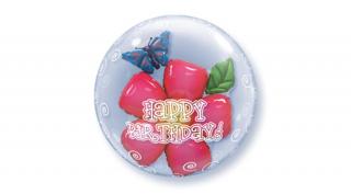 24 inch-es birthday flower double bubble
