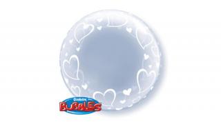 24 inch-es Stylish Hearts Szives deco bu