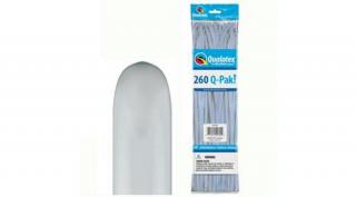 260q metallic silver modellező lufi