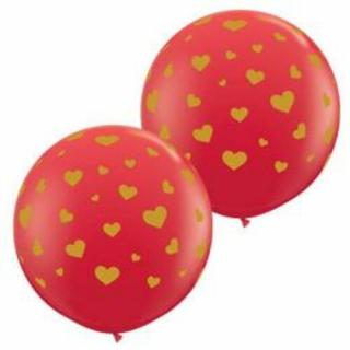 3 feet-es Random Hearts-a-rnd Red Lufi