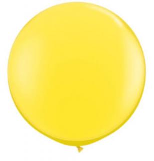 3 Feet-Es Yellow (Standard) Kerek Latex Lufi