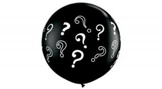 3-feet Question marks onyx black lufi