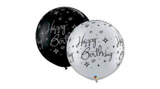 30 inch-es elegáns birthday sparkle gumi