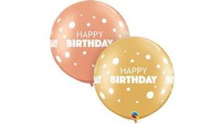 30 inch-es pöttyös birthday dots lufi