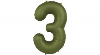 34 inch-es 3 matt zöld-olive green fólia