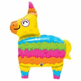 34 inch-es Láma - Rainbow Llama Pinata Fólia Lufi