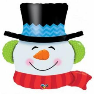 36 inch-es Mosolygós Hóember - Smilin Snowman Fólia Lufi