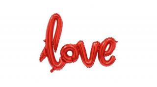36 inch-es piros LOVE betű, 4 db/csomag