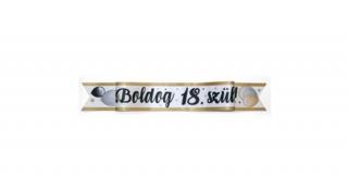 Boldog 18. szülinapot elegáns vállszalag