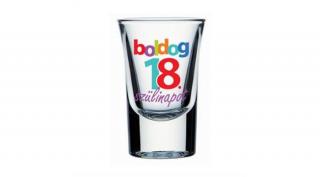 Boldog 18. Szülinapot Feliratú Feles Üve