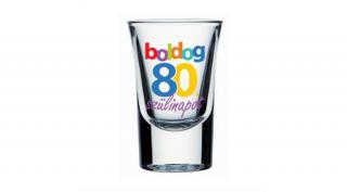 Boldog 80. Szülinapot Feliratú Feles Üve
